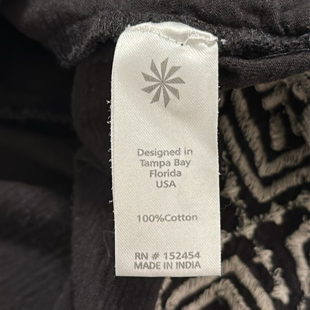 For Joan Henry Only Black Embroidered Open-Front Cardigan Sweater - Picture 7 of 9